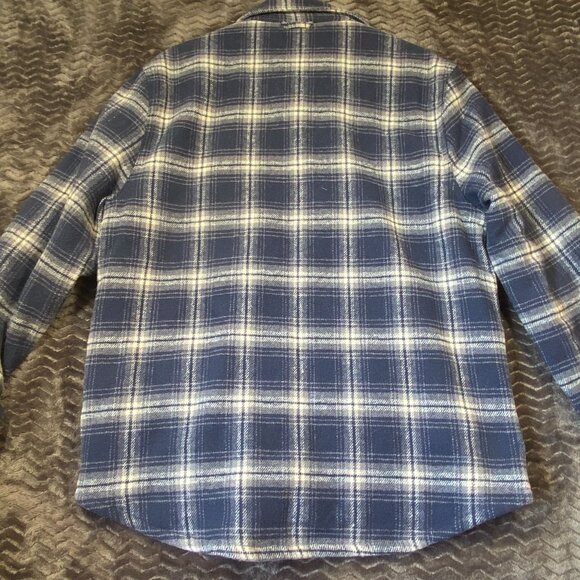 Jachs New York Blue Plaid Quilted flannel Jacket Button-Up Outerwear Mens SZ M - Picture 11 of 11